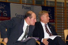 Władysław Talkowski (z lewej) podczas przedwyborczej debaty w 2007 roku